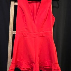 DO+BE Red V-Neck Romper